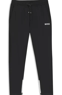Active Jogginghose aus Stretch-Gabardine mit Reißverschlüssen an den Säumen