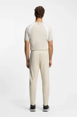 Active Jogginghose aus Stretch-Gabardine mit Reißverschlüssen an den Säumen