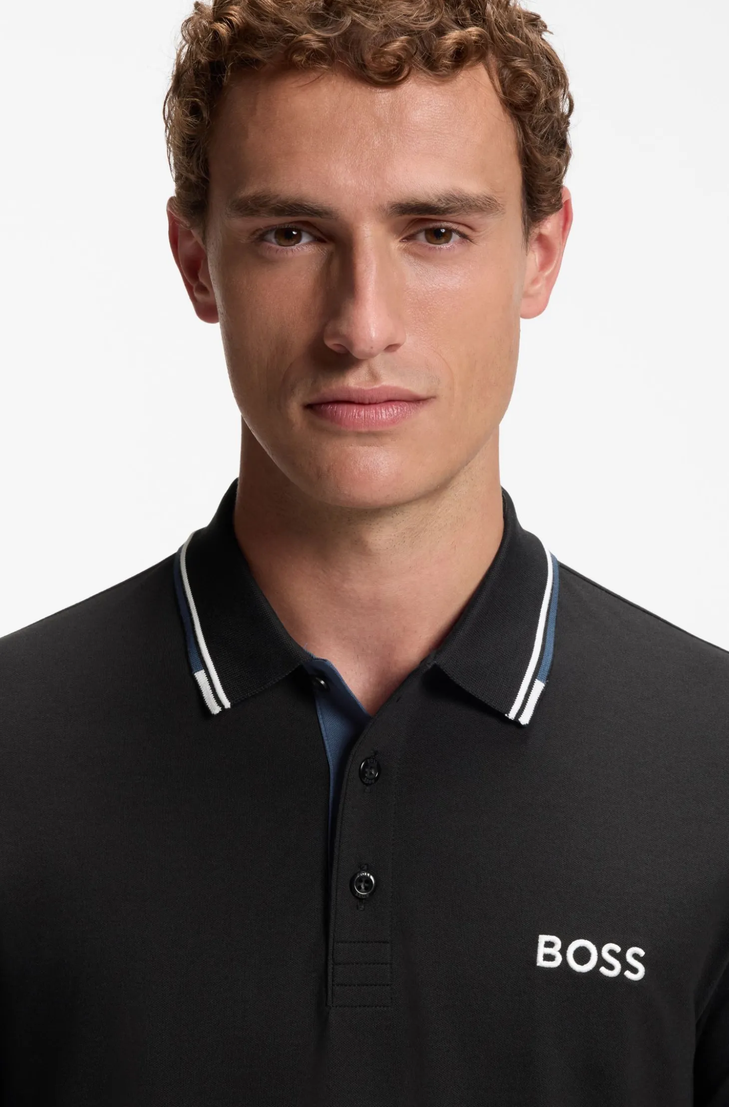 Active Paddy Regular-Fit Poloshirt aus schnell trocknendem Stretch-Piqué