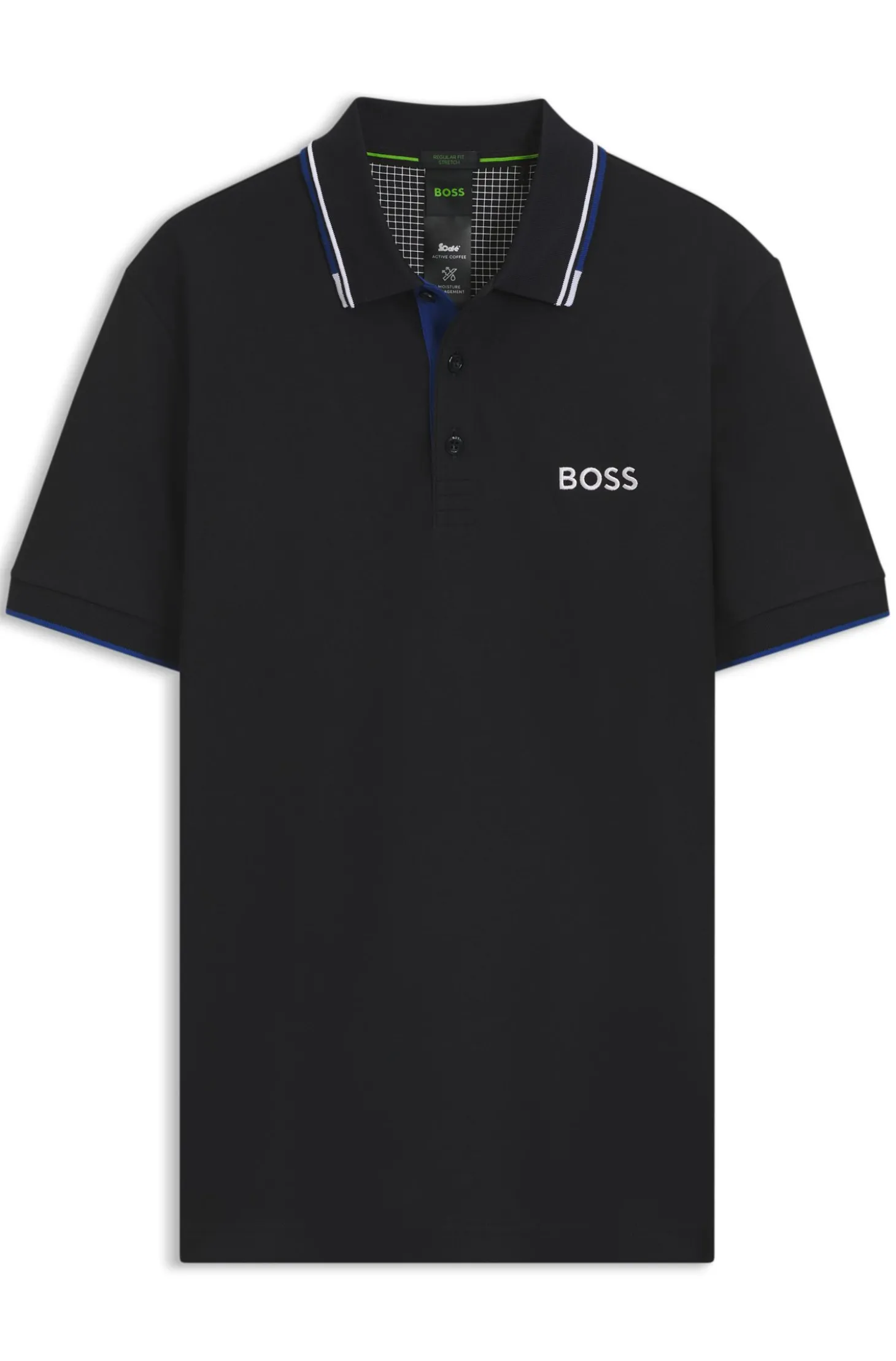 Active Paddy Regular-Fit Poloshirt aus schnell trocknendem Stretch-Piqué