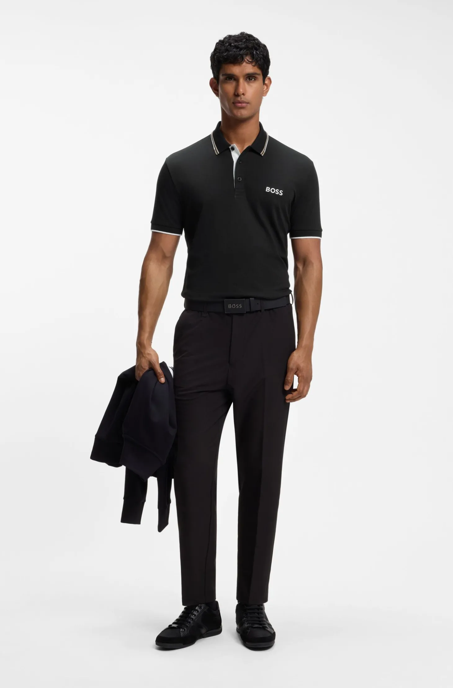 Active Paddy Regular-Fit Poloshirt aus schnell trocknendem Stretch-Piqué