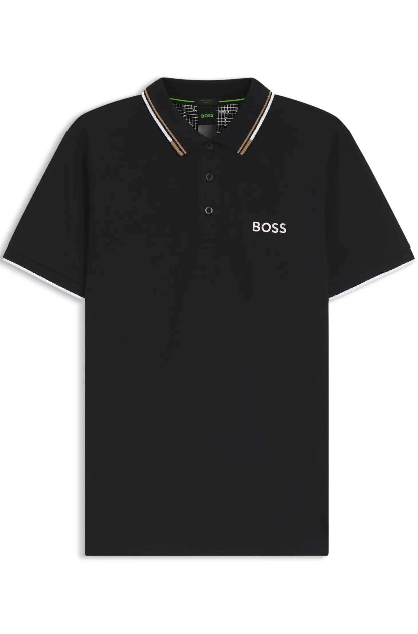 Active Paddy Regular-Fit Poloshirt aus schnell trocknendem Stretch-Piqué