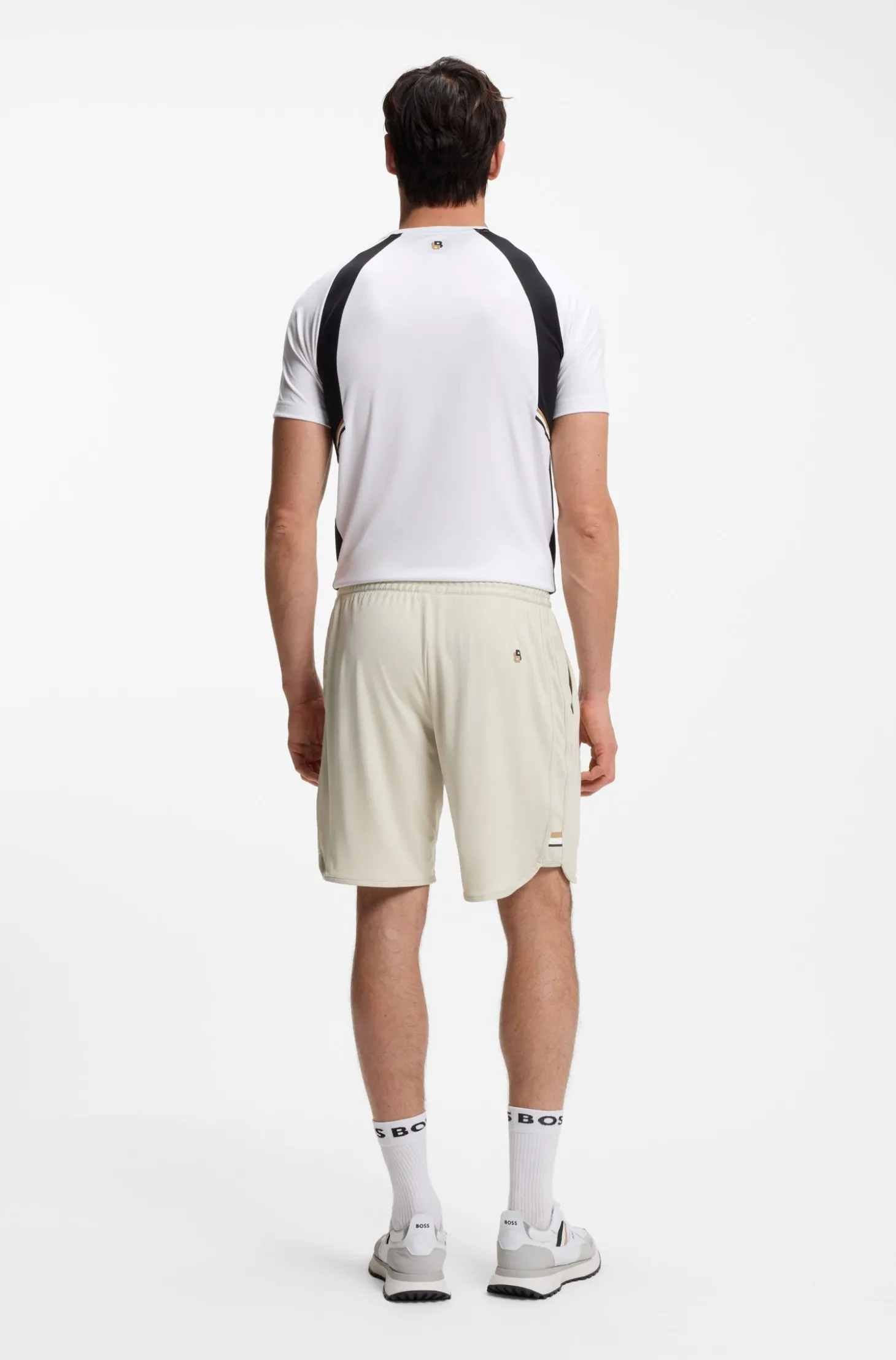 Active Schnell trocknende Shorts aus Stretch-Gewebe mit Taschen