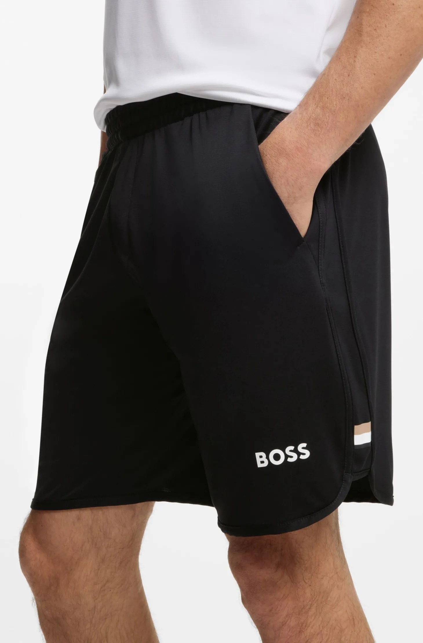 Active Schnell trocknende Shorts aus Stretch-Gewebe mit Taschen