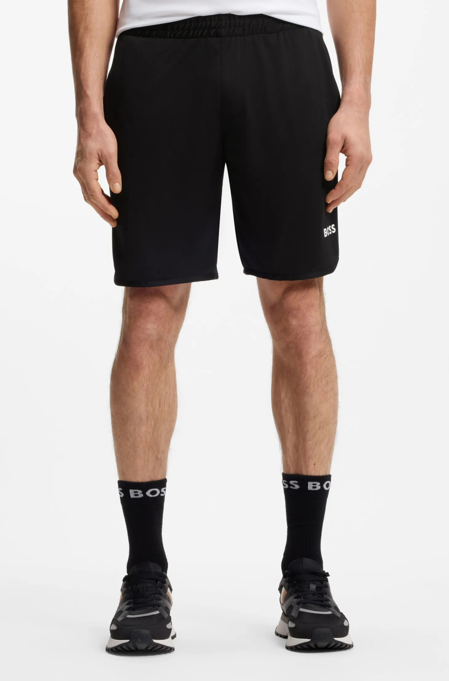 Active Schnell trocknende Shorts aus Stretch-Gewebe mit Taschen
