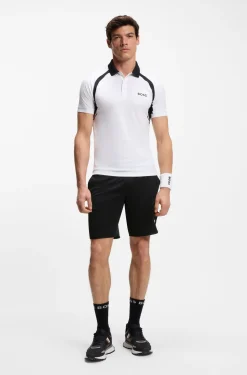 Active Schnell trocknende Shorts aus Stretch-Gewebe mit Taschen