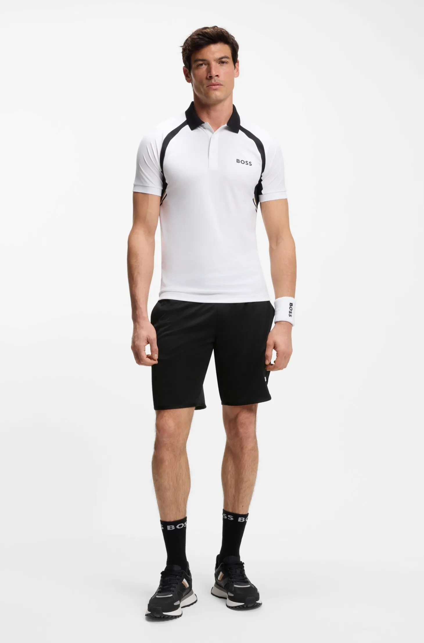 Active Schnell trocknende Shorts aus Stretch-Gewebe mit Taschen