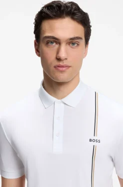 Active schnell trocknendes Poloshirt mit Signature-Streifen