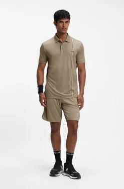 Active schnell trocknendes Poloshirt mit Signature-Streifen