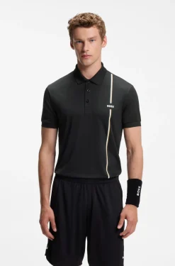 Active schnell trocknendes Poloshirt mit Signature-Streifen