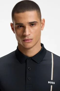 Active schnell trocknendes Poloshirt mit Signature-Streifen