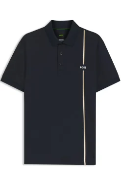 Active schnell trocknendes Poloshirt mit Signature-Streifen