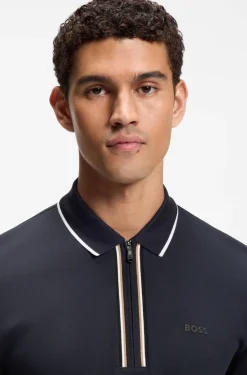 Active Slim-Fit Poloshirt aus feuchtigkeitsregulierender Stretch-Baumwolle