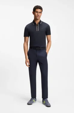 Active Slim-Fit Poloshirt aus feuchtigkeitsregulierender Stretch-Baumwolle