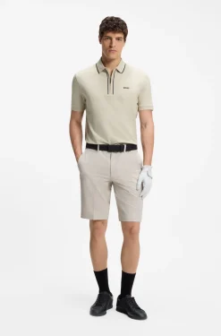 Active Slim-Fit Poloshirt aus feuchtigkeitsregulierender Stretch-Baumwolle