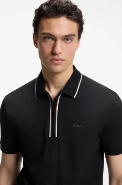Active Slim-Fit Poloshirt aus feuchtigkeitsregulierender Stretch-Baumwolle