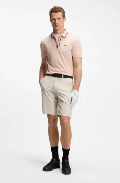 Active Slim-Fit Poloshirt aus feuchtigkeitsregulierender Stretch-Baumwolle