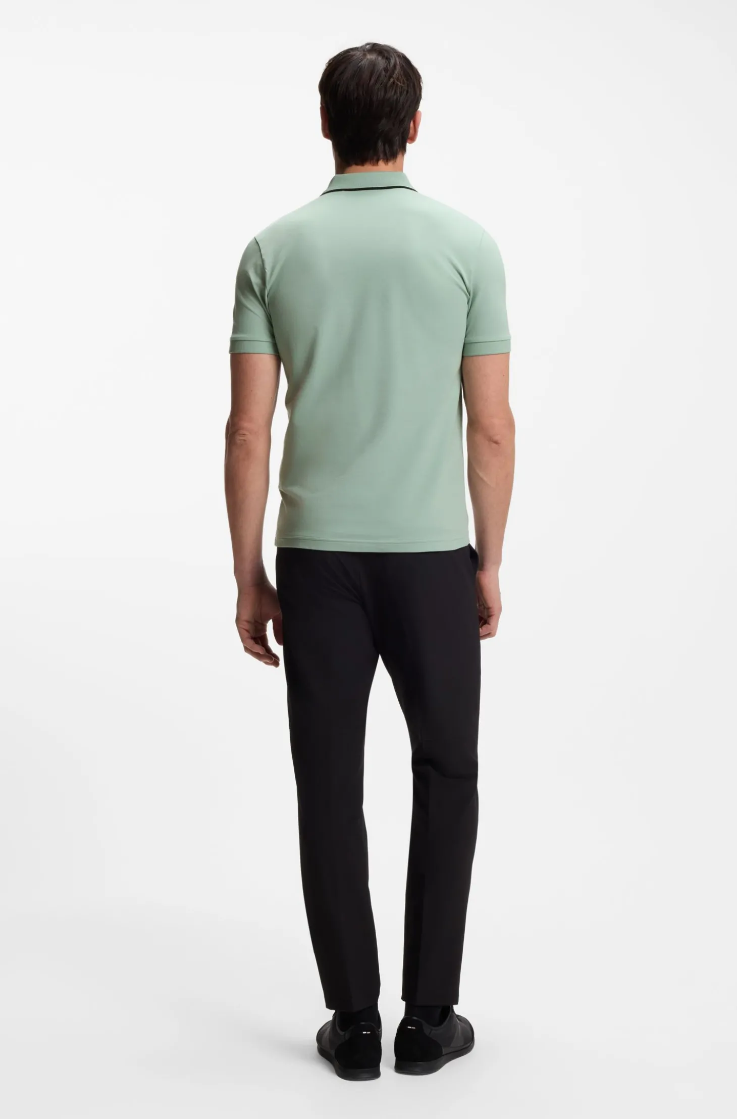 Active Slim-Fit Poloshirt aus feuchtigkeitsregulierender Stretch-Baumwolle