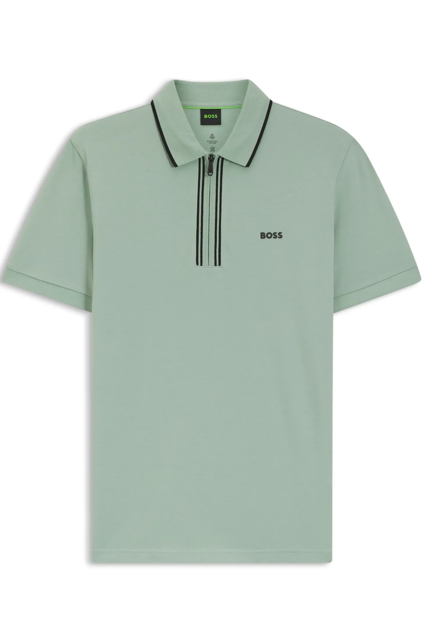 Active Slim-Fit Poloshirt aus feuchtigkeitsregulierender Stretch-Baumwolle