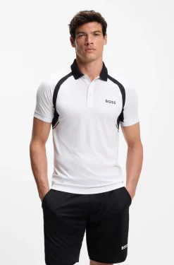 Active Slim-Fit Poloshirt aus schnell trocknendem Stretch-Gewebe
