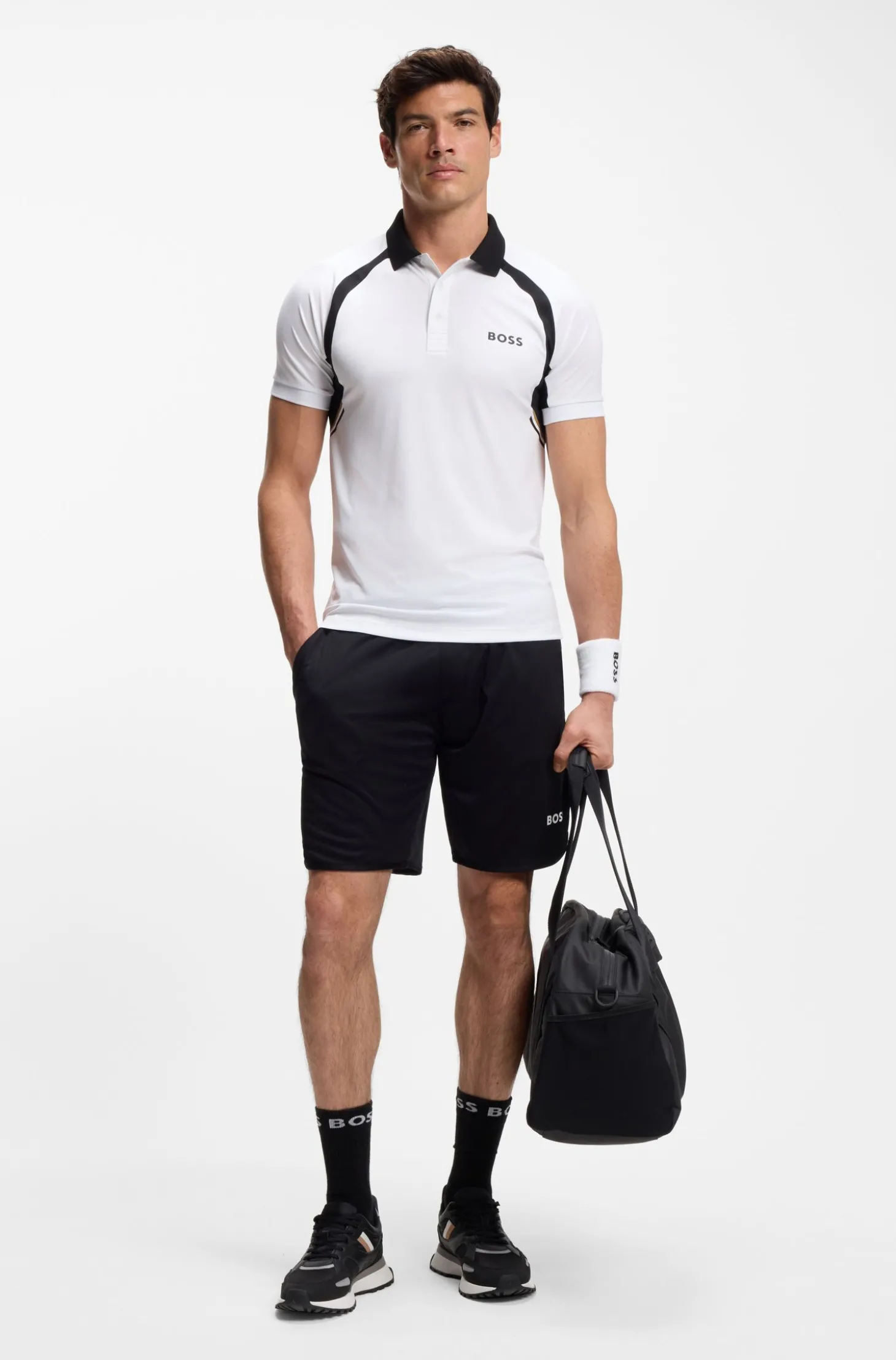 Active Slim-Fit Poloshirt aus schnell trocknendem Stretch-Gewebe