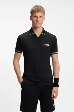Active Slim-Fit Poloshirt mit charakteristischen Streifen-Details