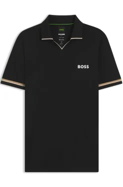 Active Slim-Fit Poloshirt mit charakteristischen Streifen-Details