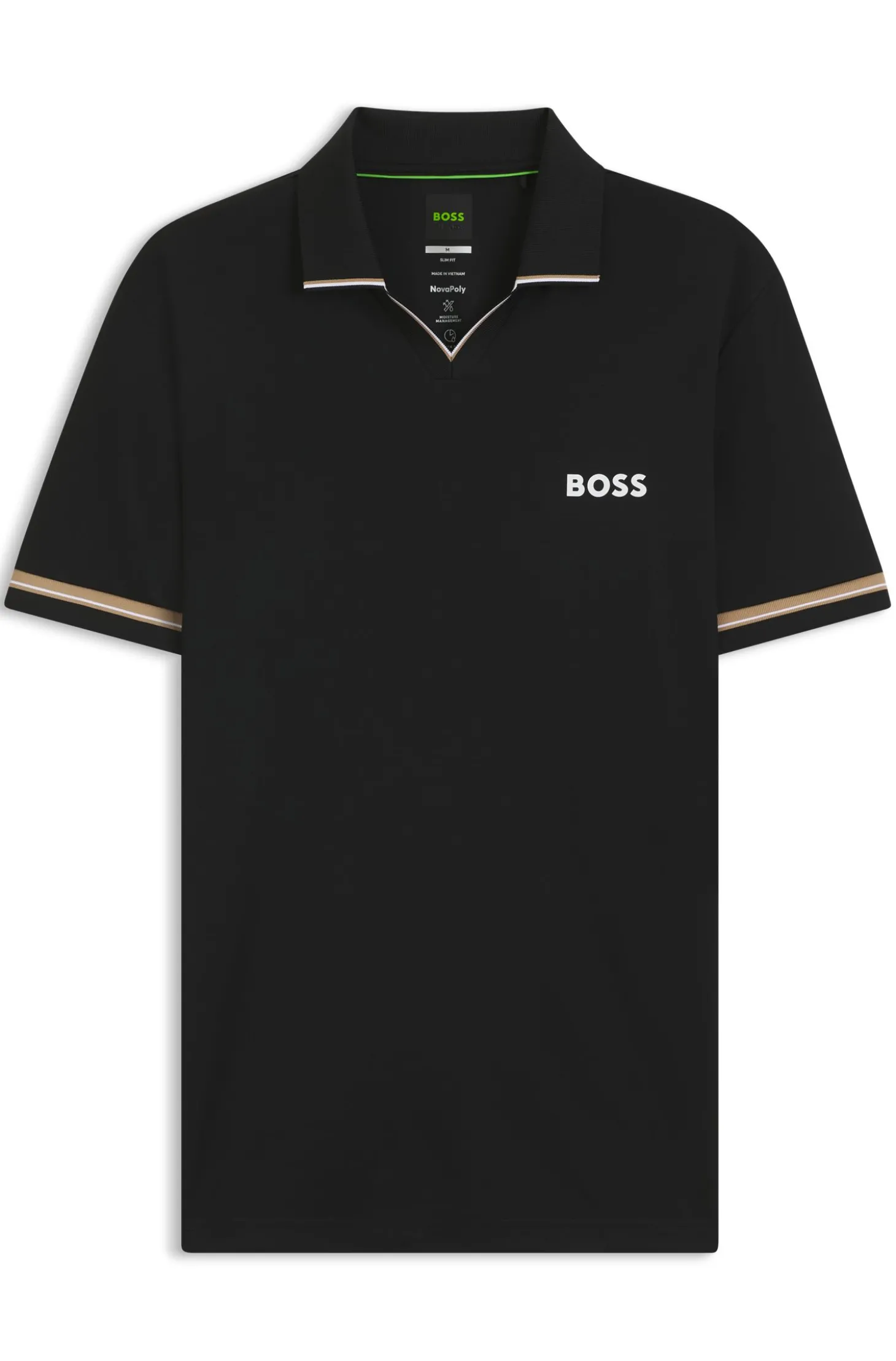 Active Slim-Fit Poloshirt mit charakteristischen Streifen-Details
