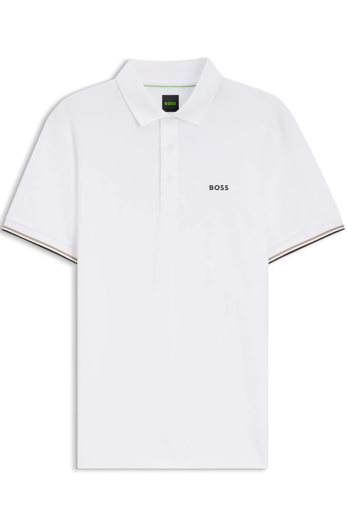 Active Slim-Fit Poloshirt mit geprägtem Tennisball-Muster