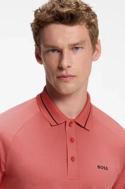 Active Slim-Fit Poloshirt mit Logo-Details