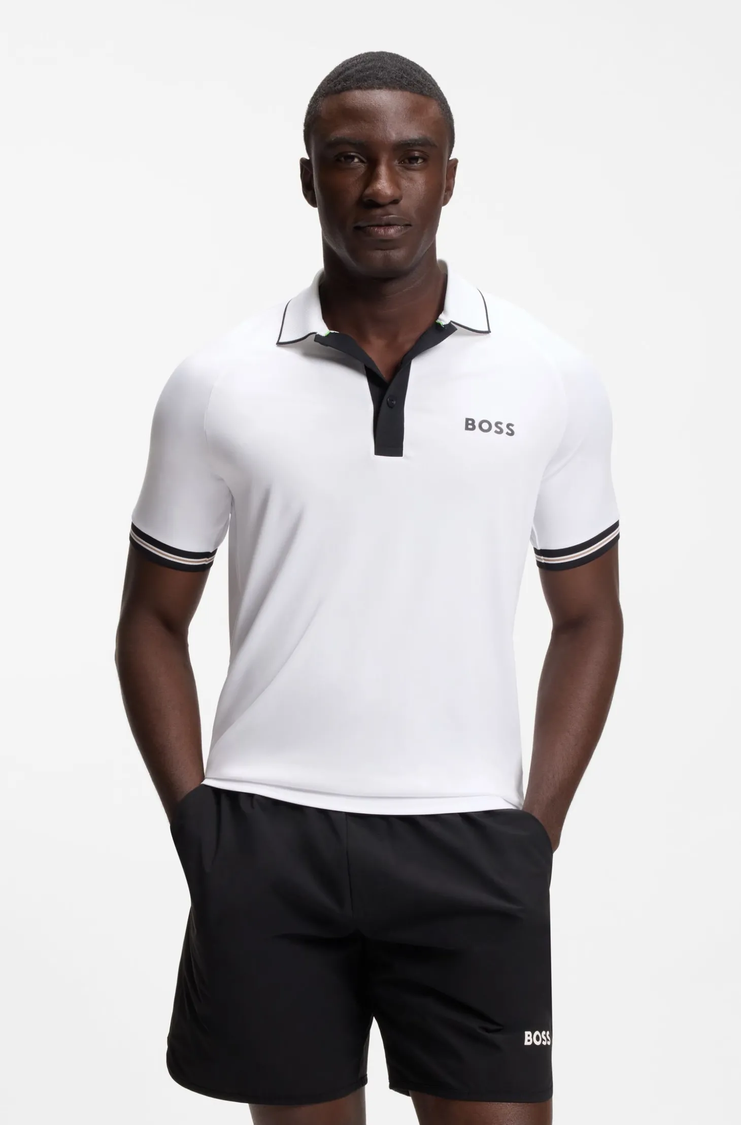 Active Slim-Fit Poloshirt mit feuchtigkeitsableitenden Eigenschaften
