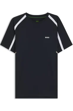 Active Slim-Fit T-Shirt aus Stretch-Gewebe mit kontrastfarbenen Akzenten