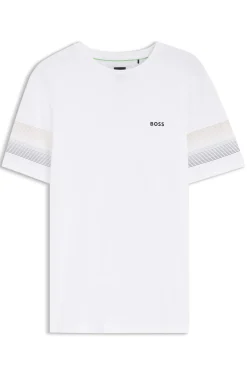 Active Slim-Fit T-Shirt mit Streifen an den Ärmeln