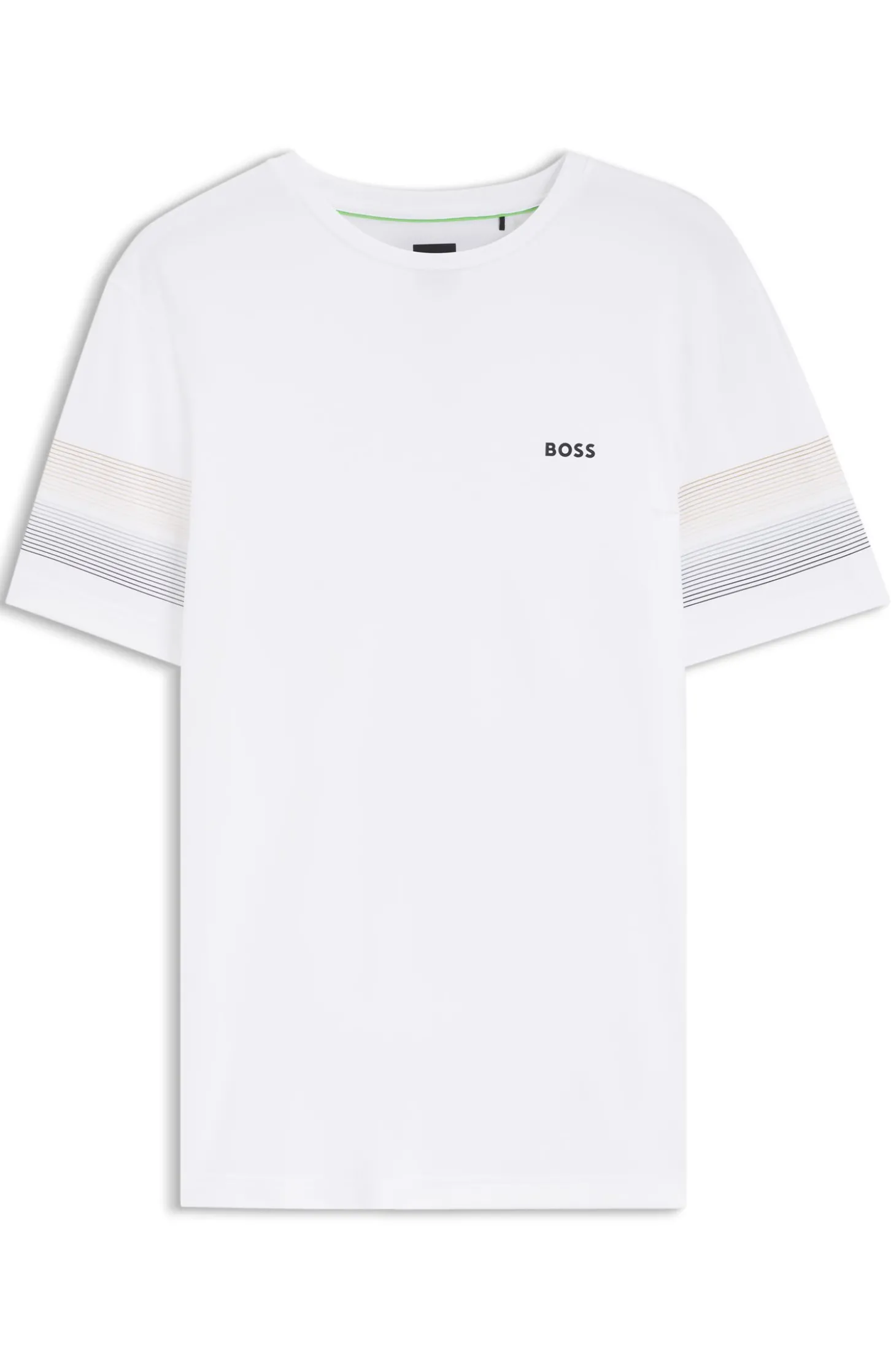 Active Slim-Fit T-Shirt mit Streifen an den Ärmeln