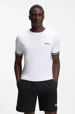 Active Slim-Fit T-Shirt mit Tennisball-Prägung