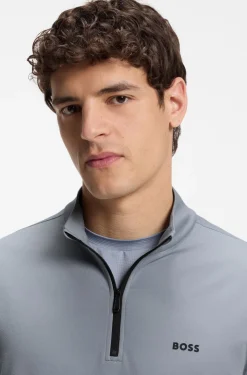Active Sweatshirt mit kurzem Reißverschluss und Moisture Management
