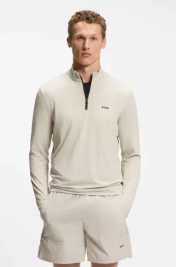 Active Sweatshirt mit kurzem Reißverschluss und Moisture Management