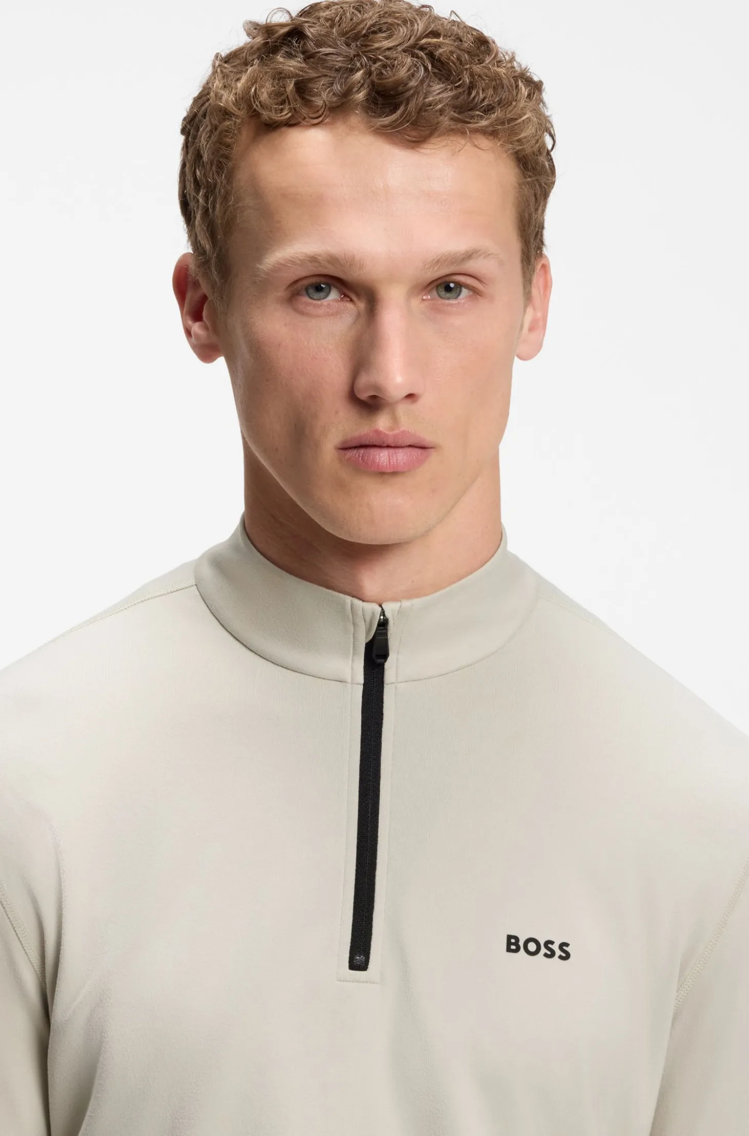 Active Sweatshirt mit kurzem Reißverschluss und Moisture Management