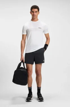 Active Tennis-Shorts aus schnell trocknendem Stretch-Gewebe
