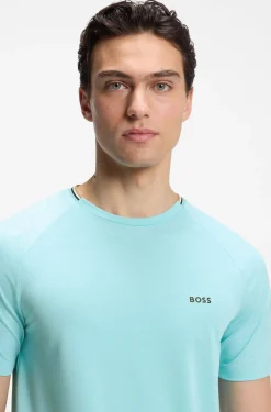 Active T-Shirt aus feuchtigkeitsableitendem Gewebe mit Tennisball-Prägung
