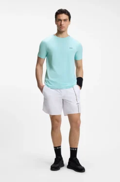 Active T-Shirt aus feuchtigkeitsableitendem Gewebe mit Tennisball-Prägung