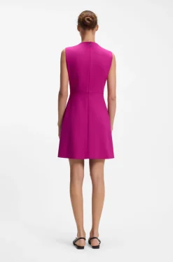 A-Linien-Kleid mit Logo-Schleife