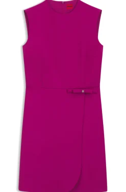 A-Linien-Kleid mit Logo-Schleife