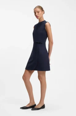 A-Linien-Kleid mit Logo-Schleife