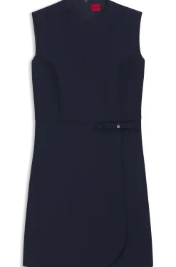 A-Linien-Kleid mit Logo-Schleife