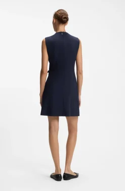 A-Linien-Kleid mit Logo-Schleife