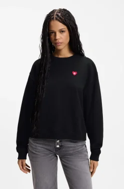 All-gender Sweatshirt aus Baumwoll-Terry mit Herz-Logo