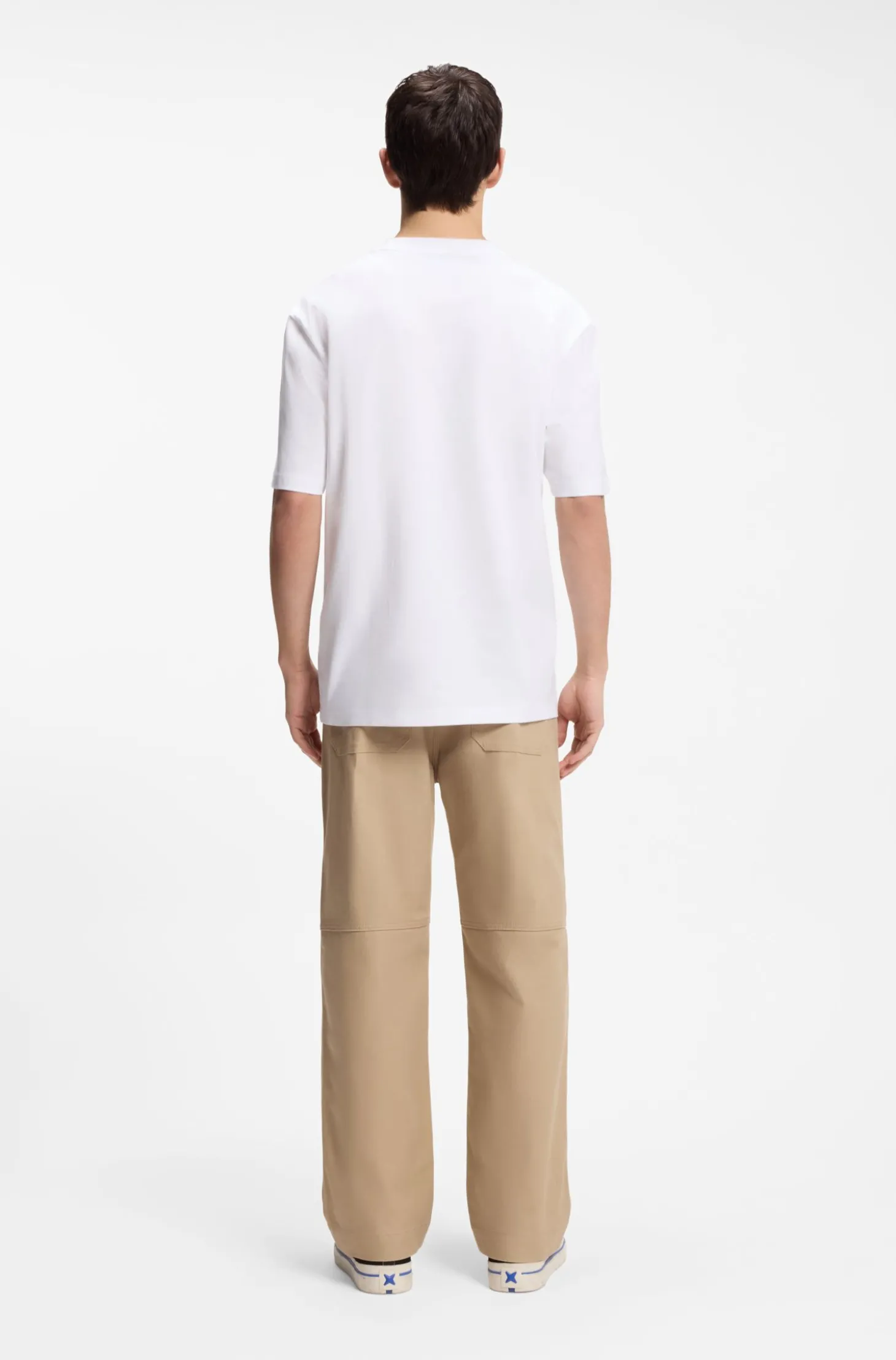 All-gender T-Shirt aus Baumwoll-Jersey mit Herz-Logo