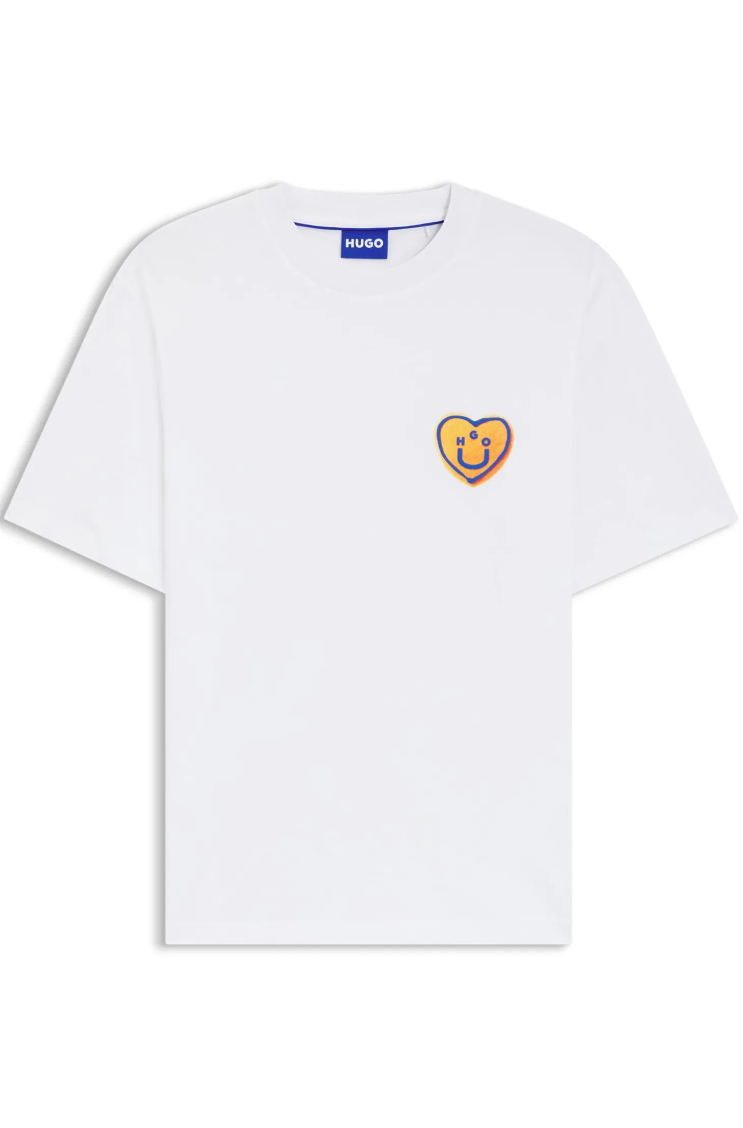 All-gender T-Shirt aus Baumwoll-Jersey mit Herz-Logo
