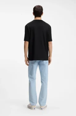 All-gender T-Shirt aus Baumwoll-Jersey mit Herz-Logo
